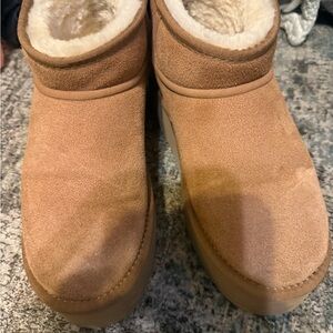 Cozy Tan Suede Ankle Boots